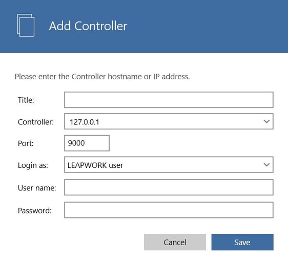 ControllerSetting