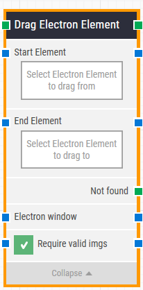 Drag Electron Element