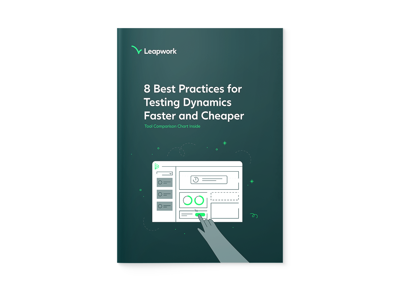8 best practices for testing dynamics faster and cheaper front cover