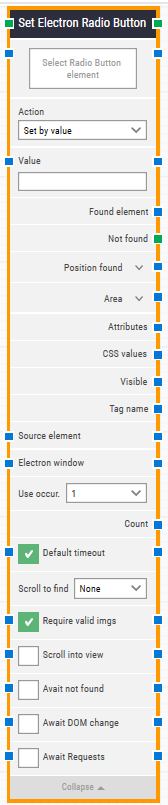 Set Electron Radio Button