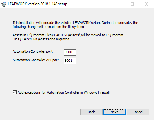 upgrade installation 4