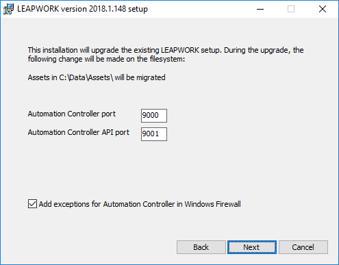 upgrade installation 5