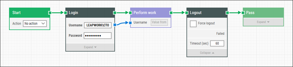 Windows login with LEAPWORK