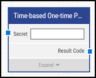 Time-based One-time Password (TOTP) Collapsed Block