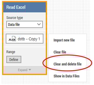 clear and delete excel file