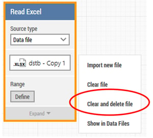 clear and delete excel file