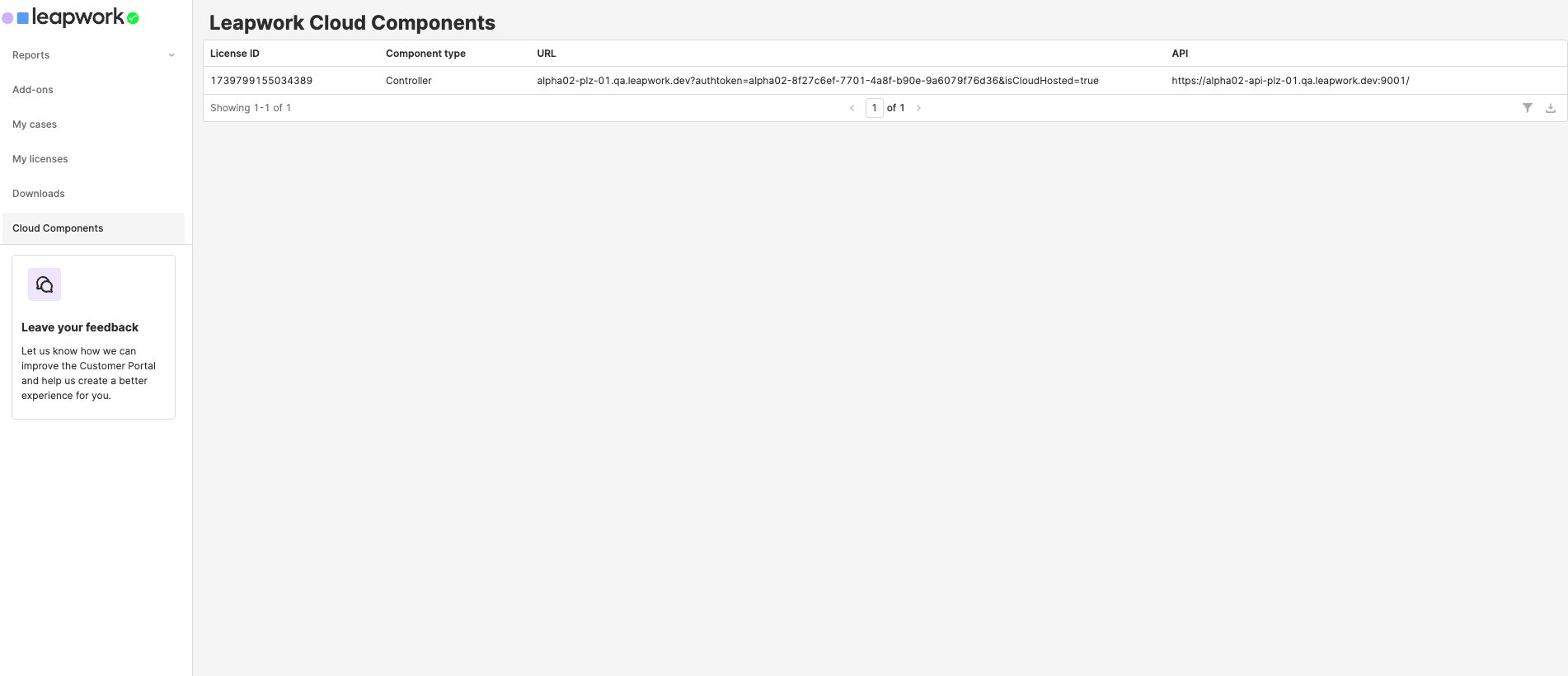 Cloud Components