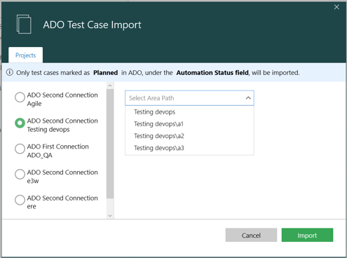 ADO import 2