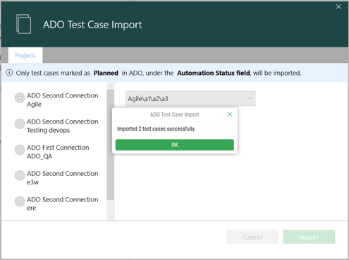 ADO import 3