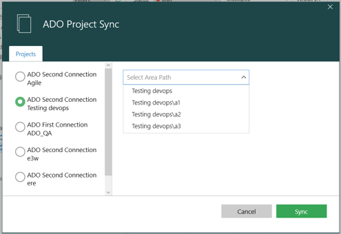 ADO sync 2