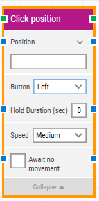 Click Position building block