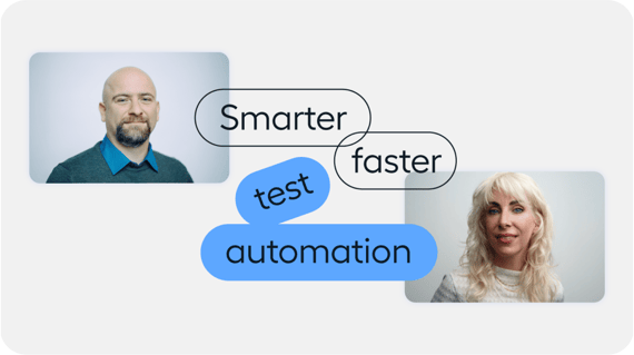 Promo for the live demo with a photo of two speakers