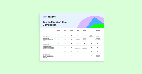 Test Automation Tools Comparison