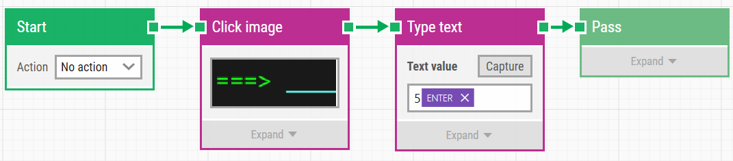 test automation flow example