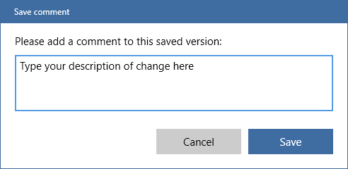 save comment