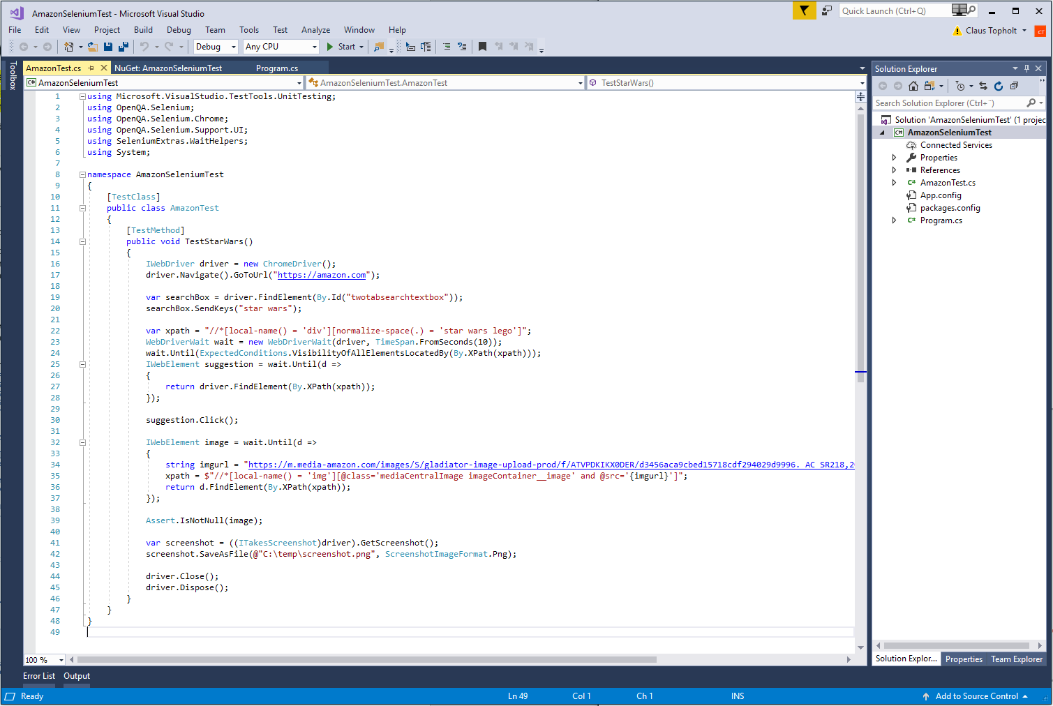selenium screenshot