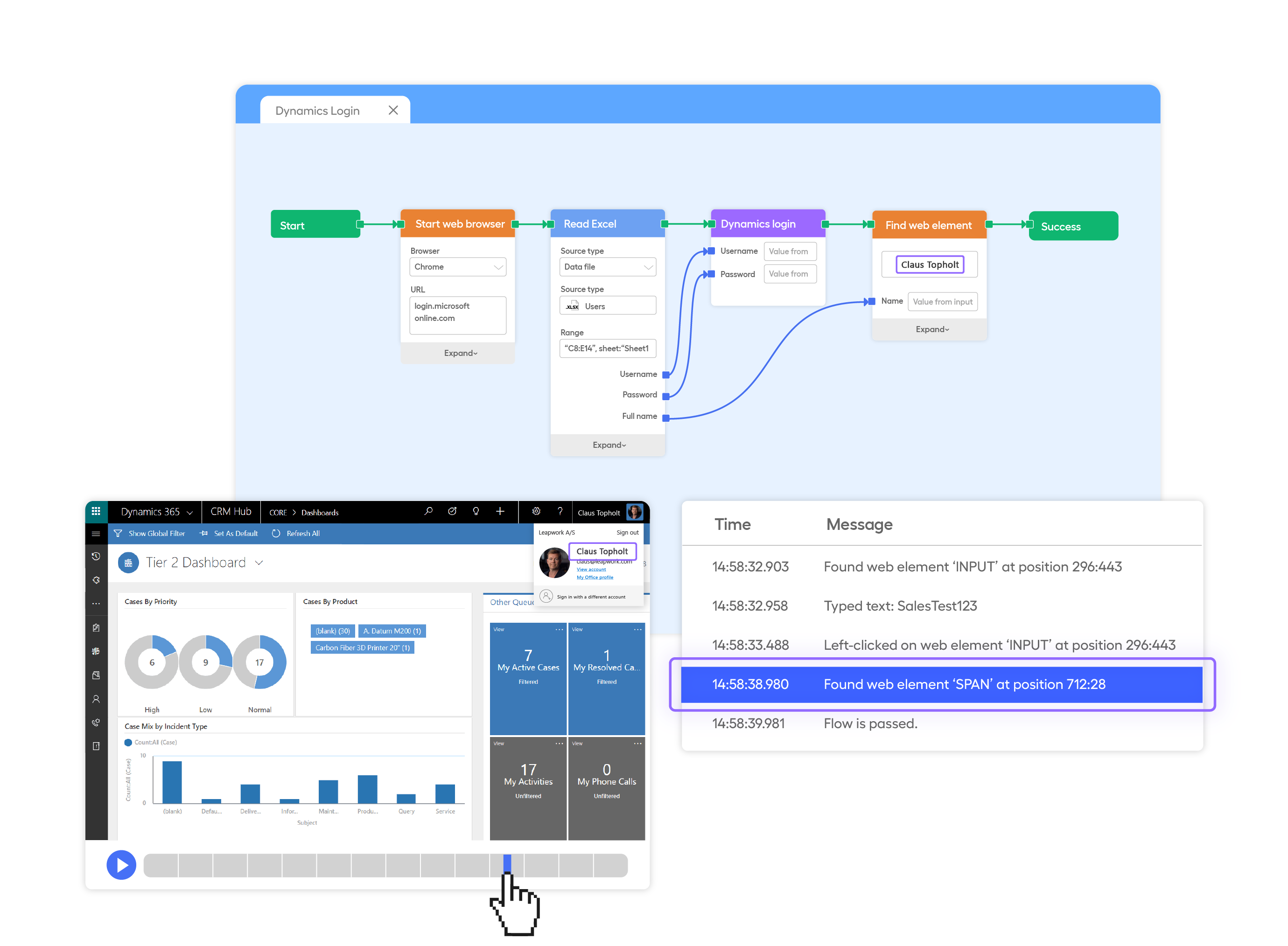 Debug-Test Automation-Dynamics365